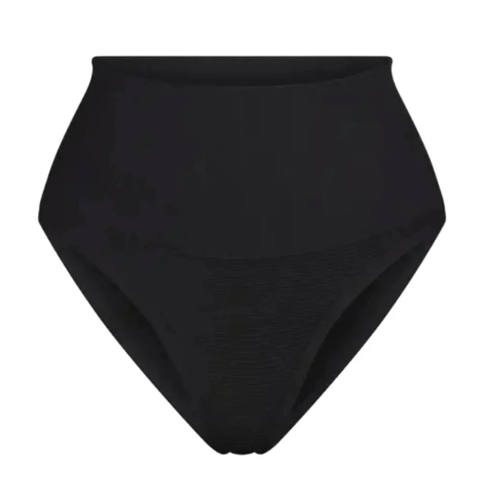 SKIMS Black High-Waisted Bikini